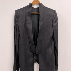 Theyskens Theory black linen Blazer